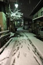 野沢の里に雪が降りました