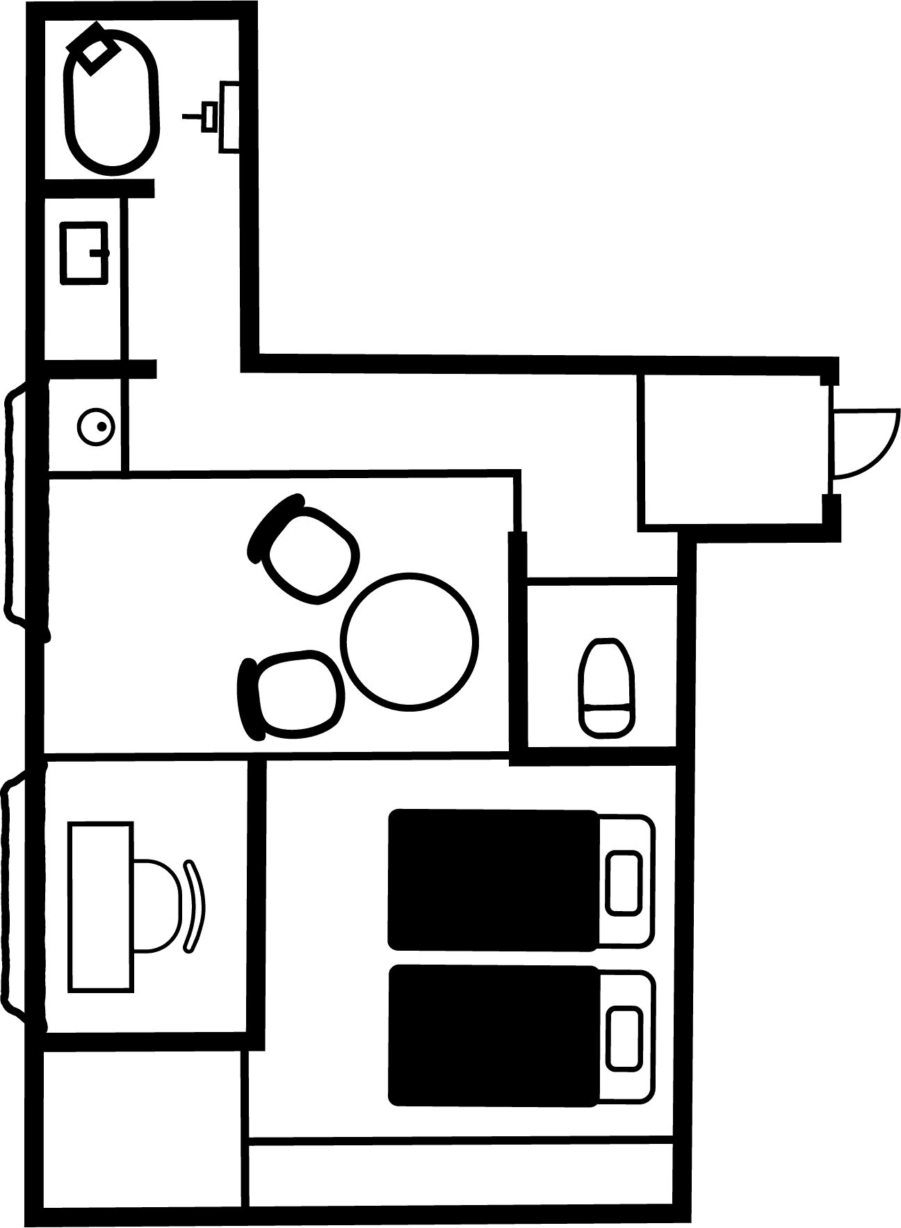 信濃邸【桜ノ色】の間取り図